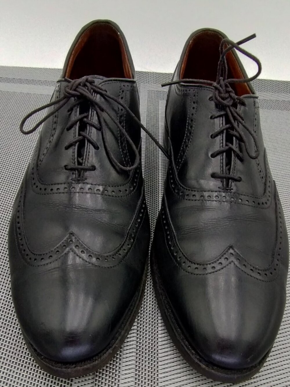 Allen Edmonds Marlow Wingtip Oxford BlK Leather Shoes Size 10.5 - Picture 12 of 15